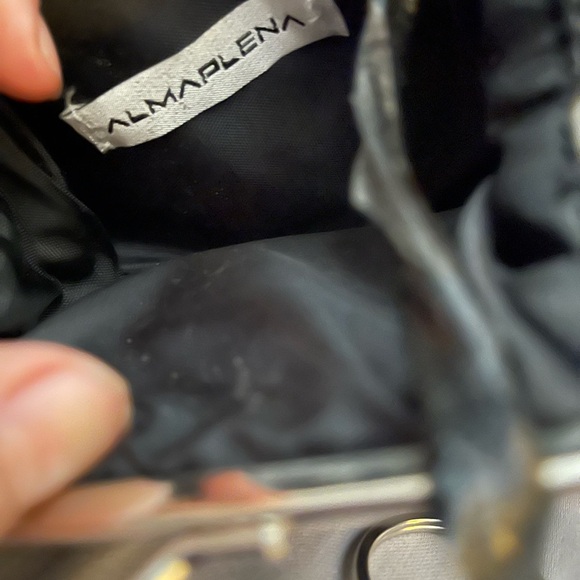 Almaplena Black Patent and Gold Coin Purse Made in Italy Kisslock NWT - Picture 2 of 6